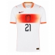 Billige Fotballdrakt Nederland Frenkie de Jong #21 Replika Bortedrakt VM 2026 Kortermet Billige Fotballdrakt Nederland Frenkie de Jong #21 Replika Bortedrakt VM 2026 Kortermet